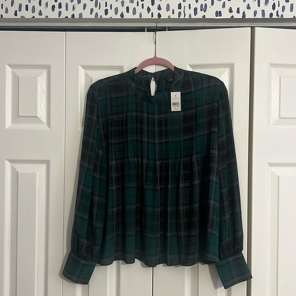 Ann Taylor Factory plaid top